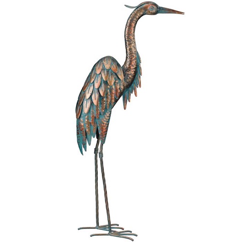 Patina Heron - Event Rentals - Lifesize Metal birds for sale